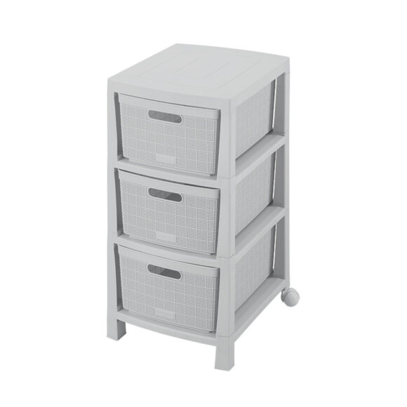 Three Drawer Rolling Cart - Image 3